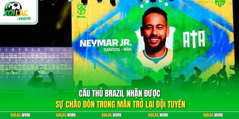 Cầu thủ Brazil nhận được sự chào đón trong màn trở lại đội tuyển