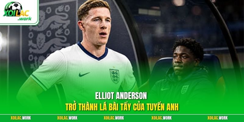 Elliot Anderson trở thành lá bài tẩy của tuyển Anh
